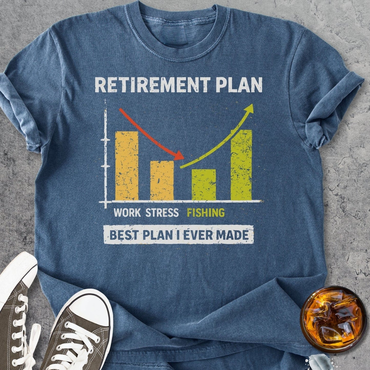 Retirement Plan Fishing - Vintage Heavyweight Tee