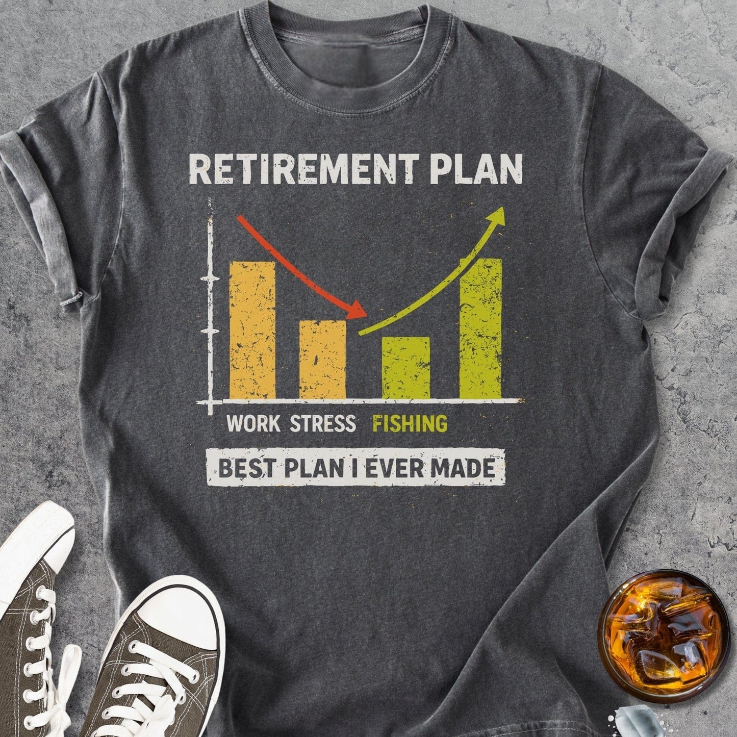Retirement Plan Fishing - Vintage Heavyweight Tee