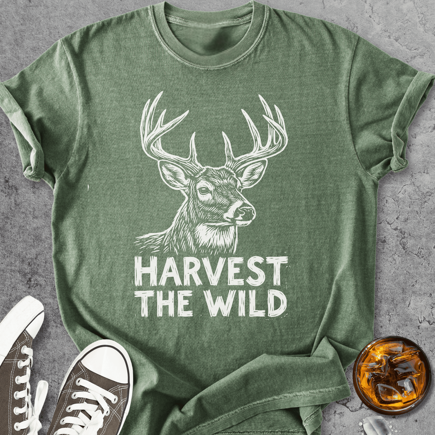 Harvest The Wild - Vintage Heavyweight Tee