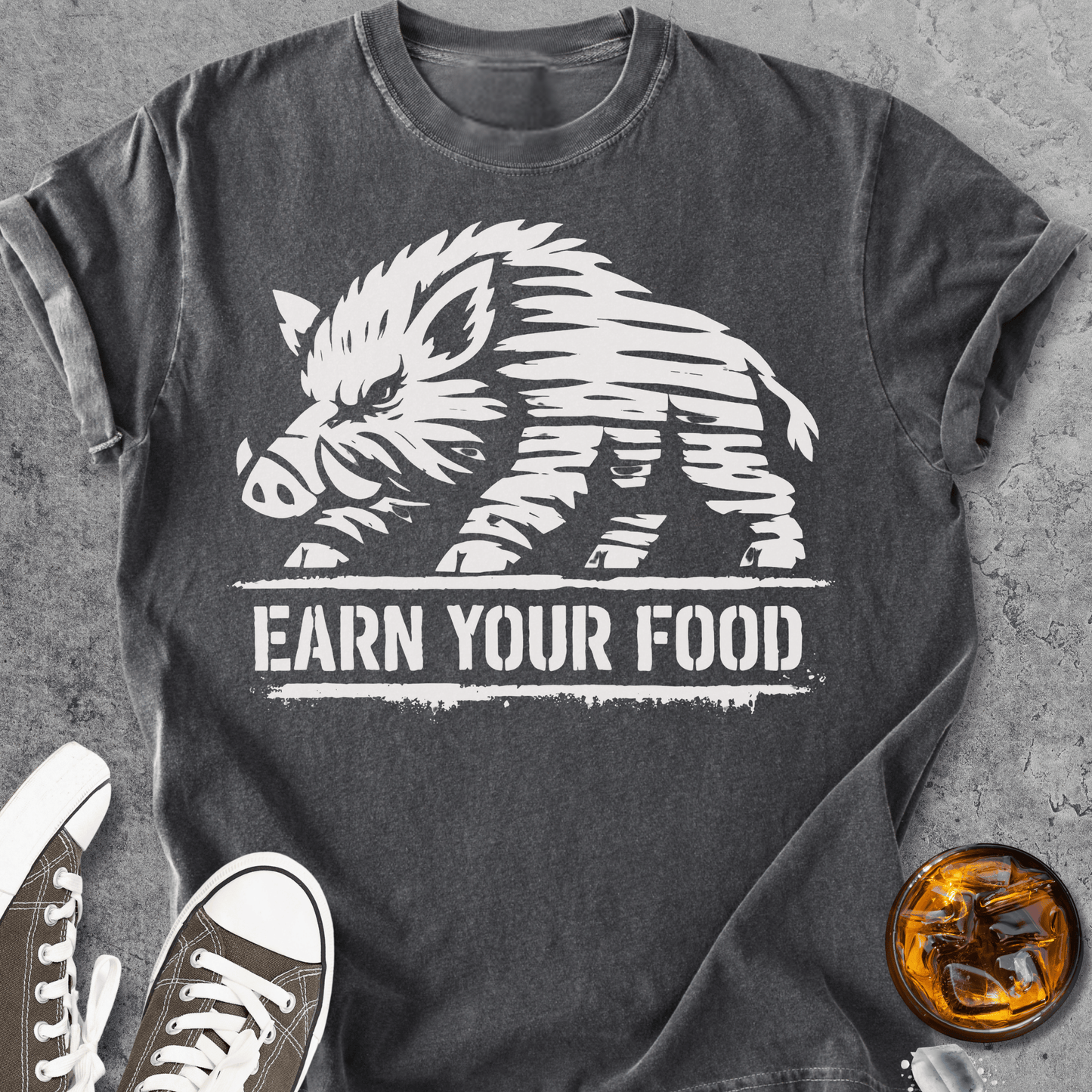 Earn Your Food - Vintage Heavyweight Tee