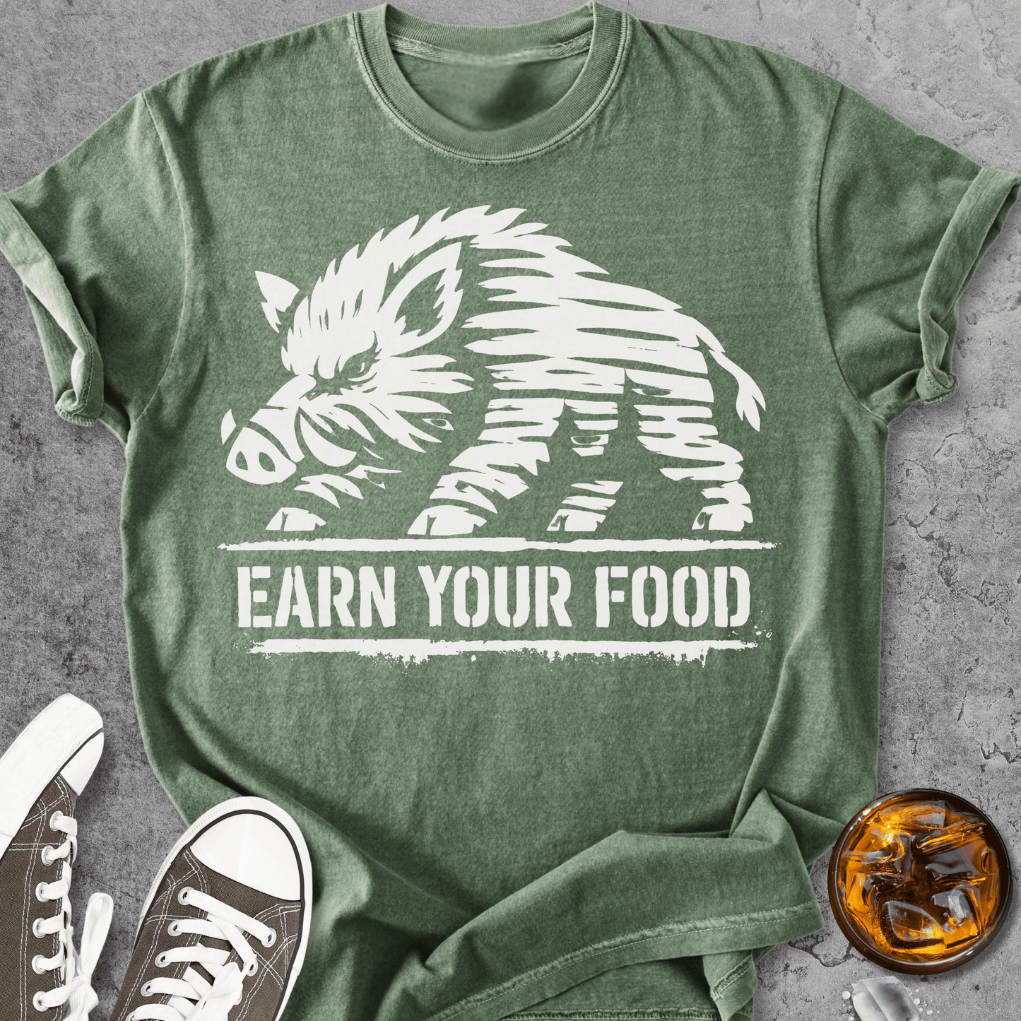 Earn Your Food - Vintage Heavyweight Tee