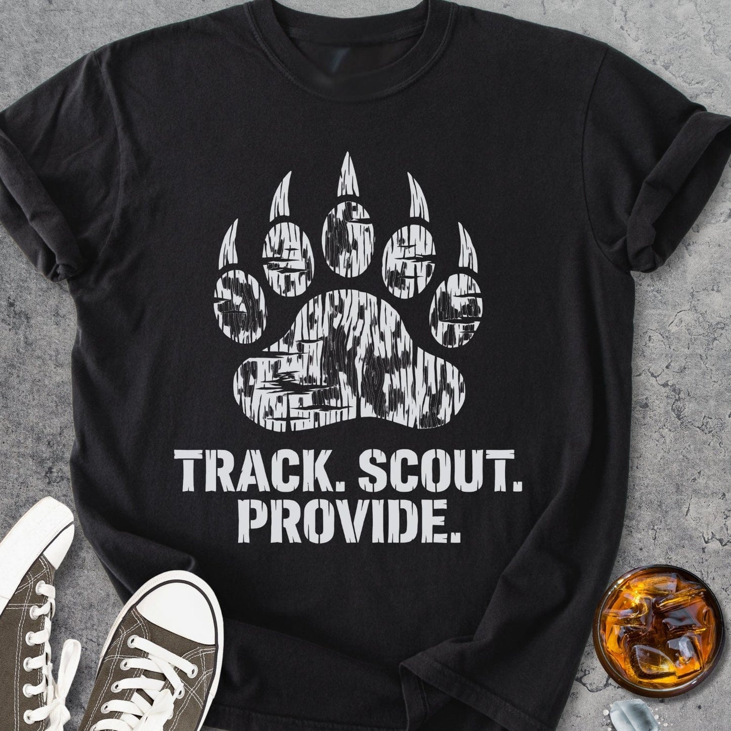 Track. Scout. Provide - Vintage Heavyweight Tee