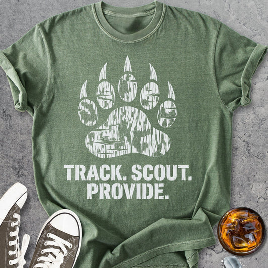 Track. Scout. Provide - Vintage Heavyweight Tee