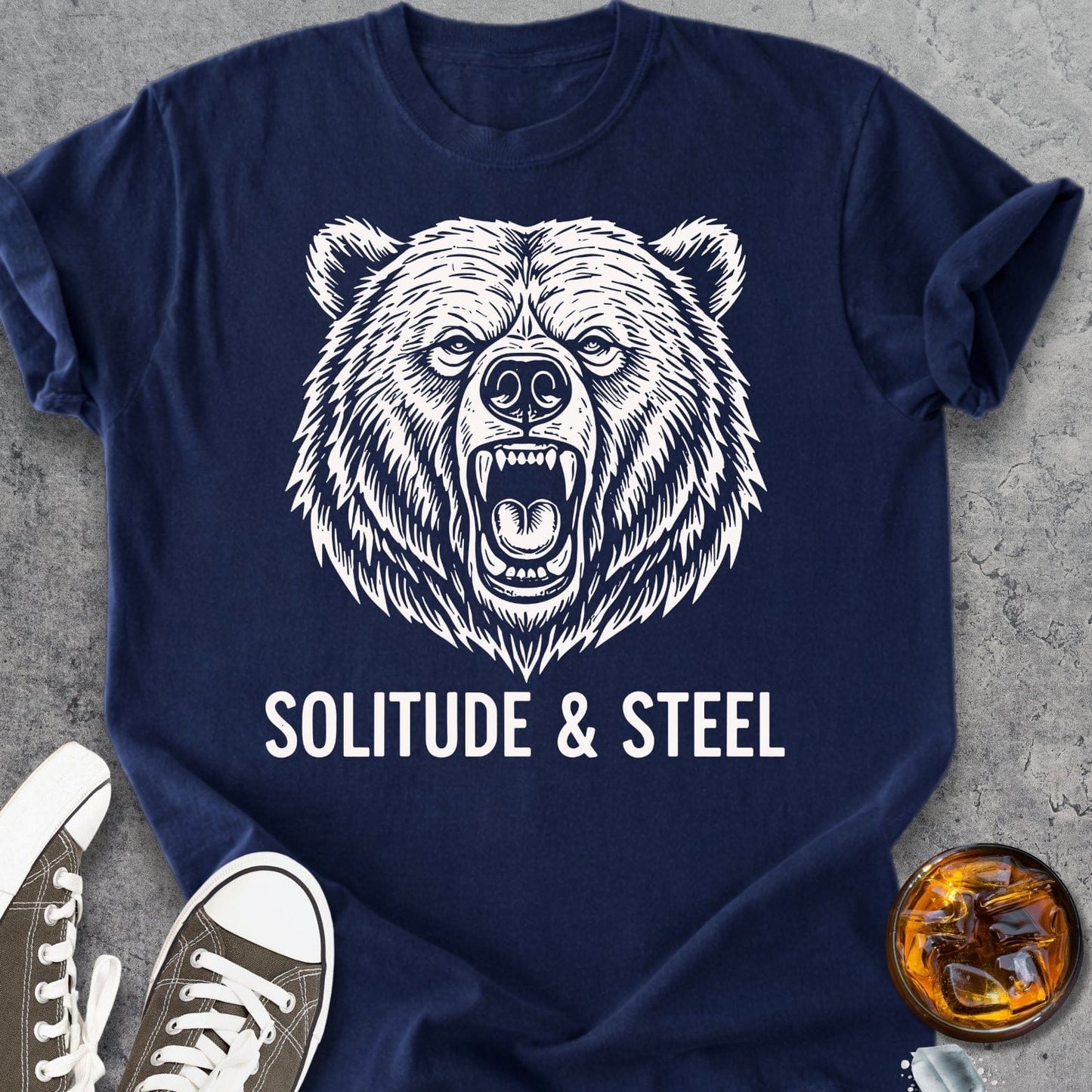 Solitude And Steel - Vintage Heavyweight Tee