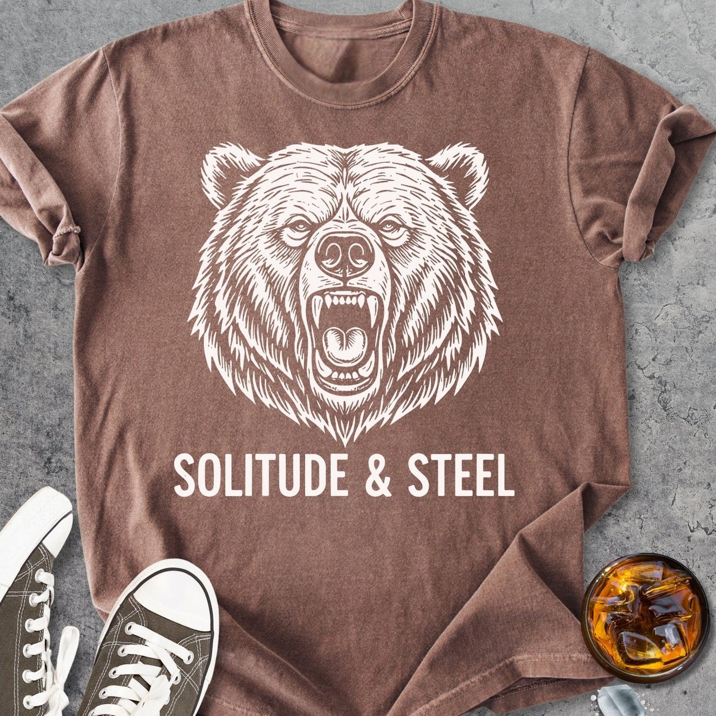 Solitude And Steel - Vintage Heavyweight Tee
