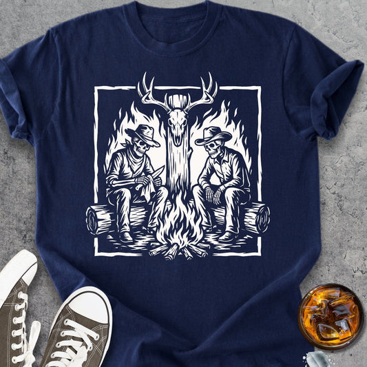 Hunting Buddies Skeleton - Vintage Heavyweight Tee