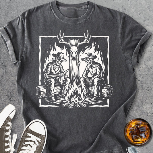 Hunting Buddies Skeleton - Vintage Heavyweight Tee
