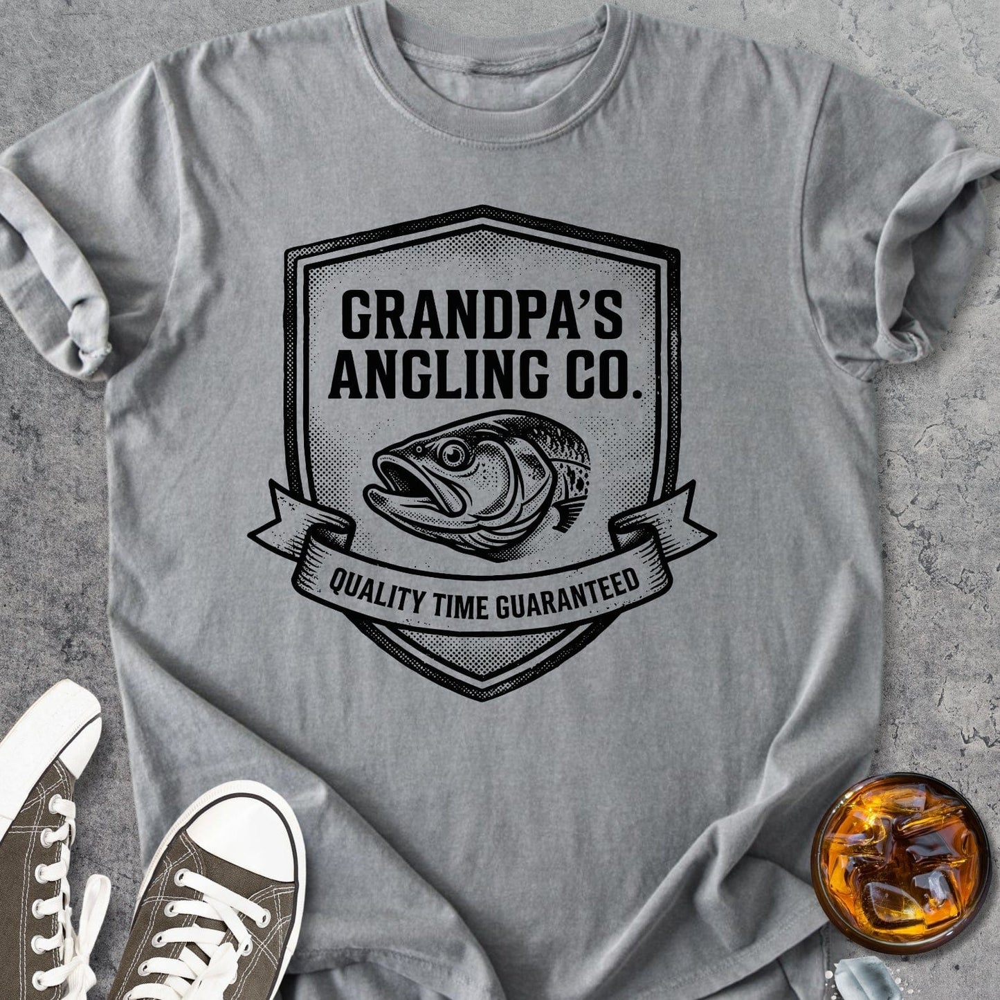 Grandpa's Angling Co. - Vintage Heavyweight Tee