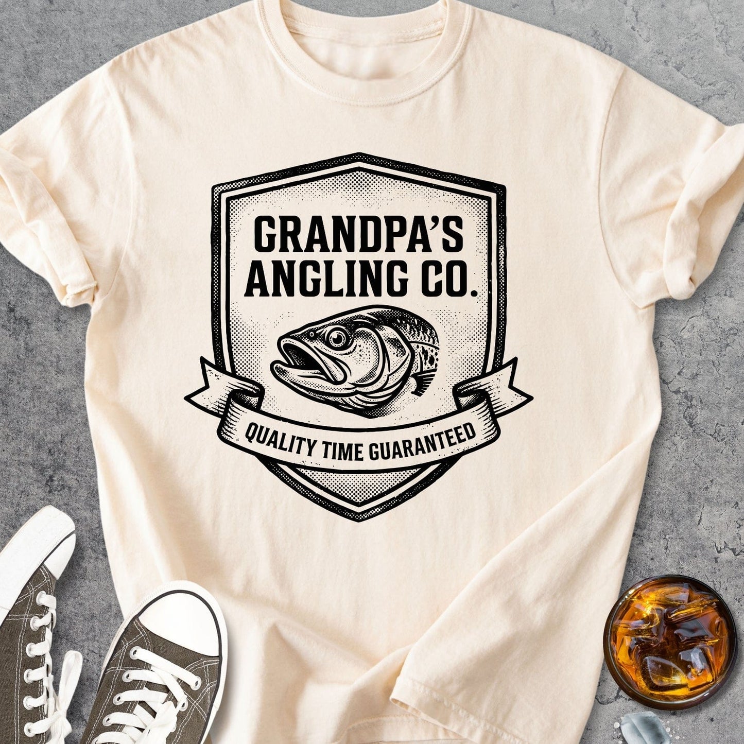 Grandpa's Angling Co. - Vintage Heavyweight Tee