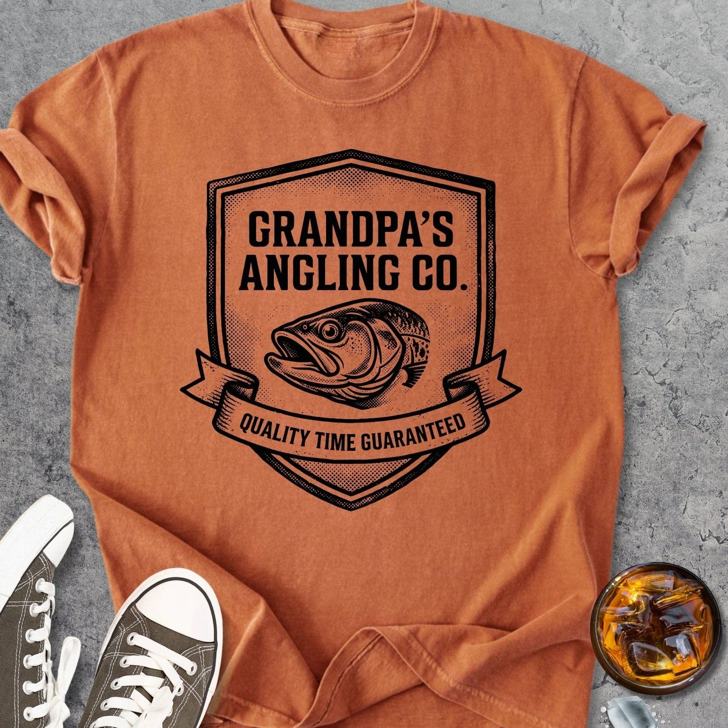 Grandpa's Angling Co. - Vintage Heavyweight Tee