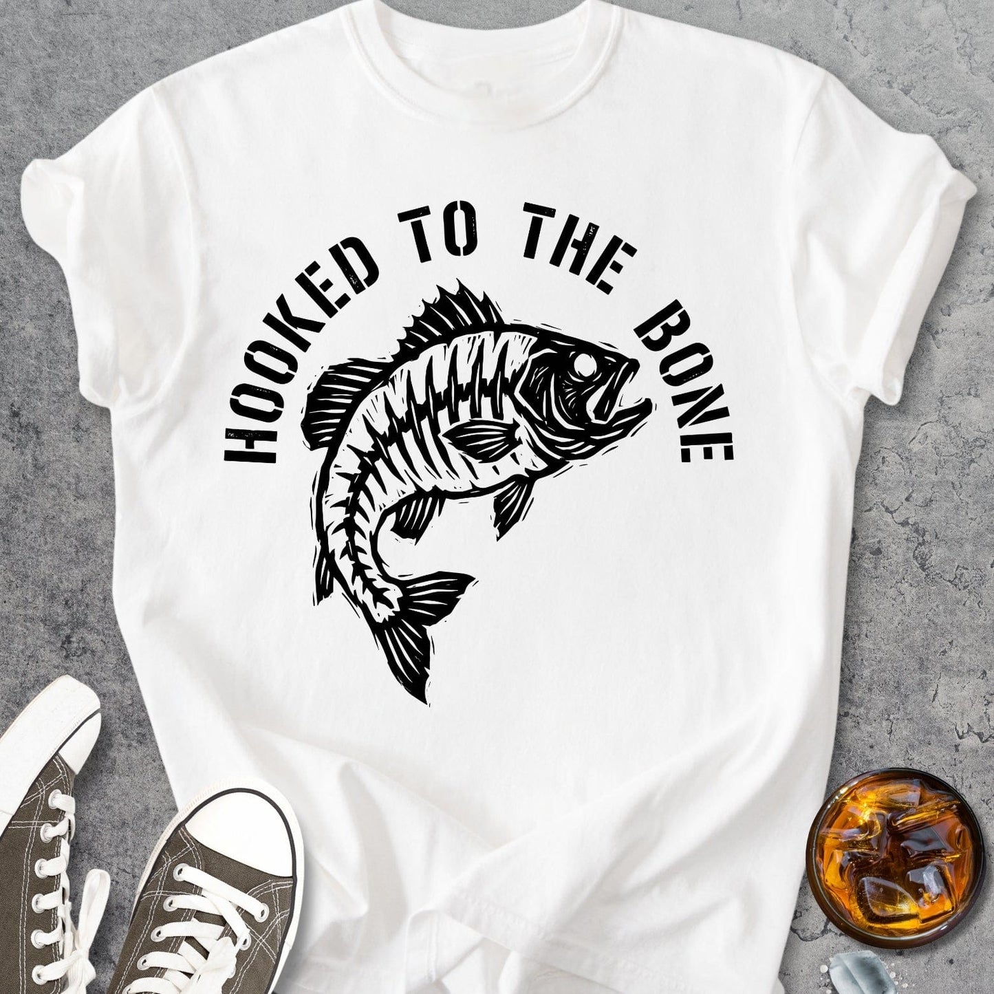 Hooked To The Bone - Vintage Heavyweight Tee