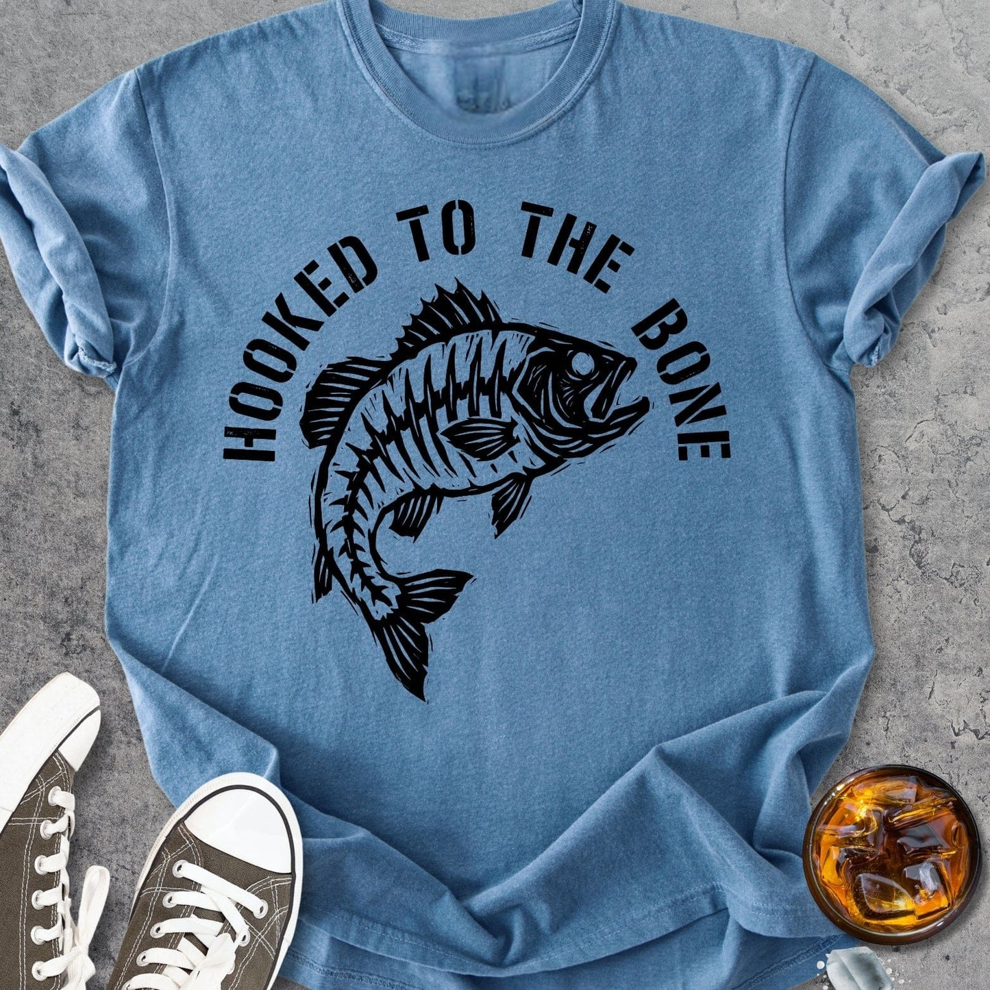 Hooked To The Bone - Vintage Heavyweight Tee