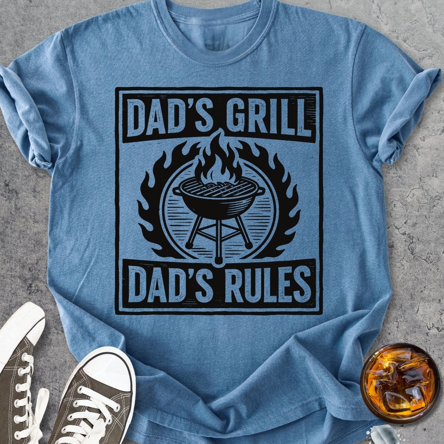 Dad's Grill - Dad's Rules - Vintage Heavyweight Tee