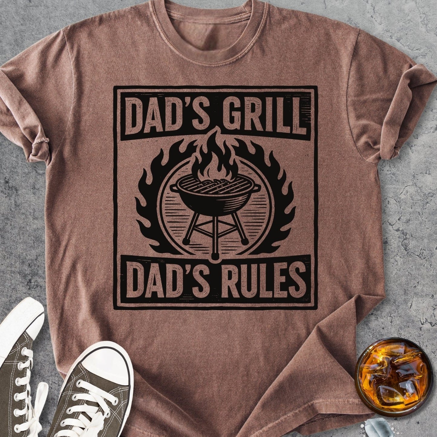 Dad's Grill - Dad's Rules - Vintage Heavyweight Tee