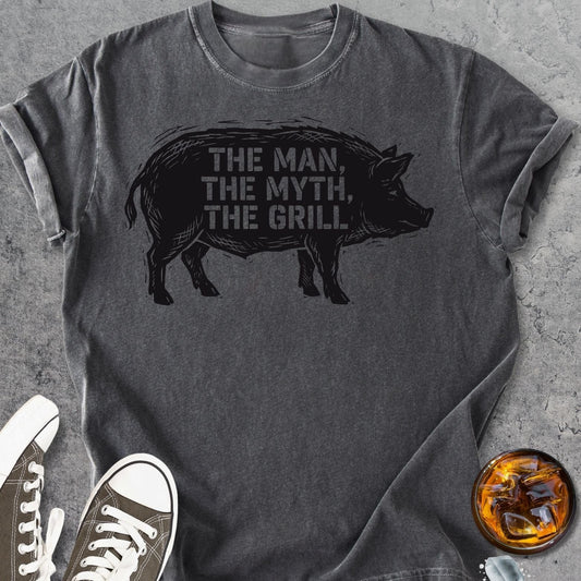 The Man, The Myth, The Grill - Vintage Heavyweight Tee