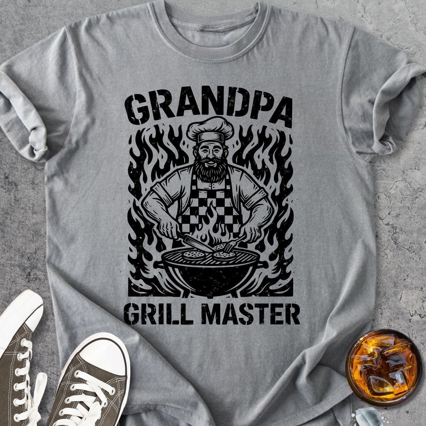 Grill Master Grandpa - Vintage Heavyweight Tee