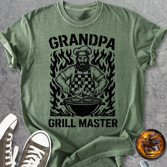 Grill Master Grandpa - Vintage Heavyweight Tee