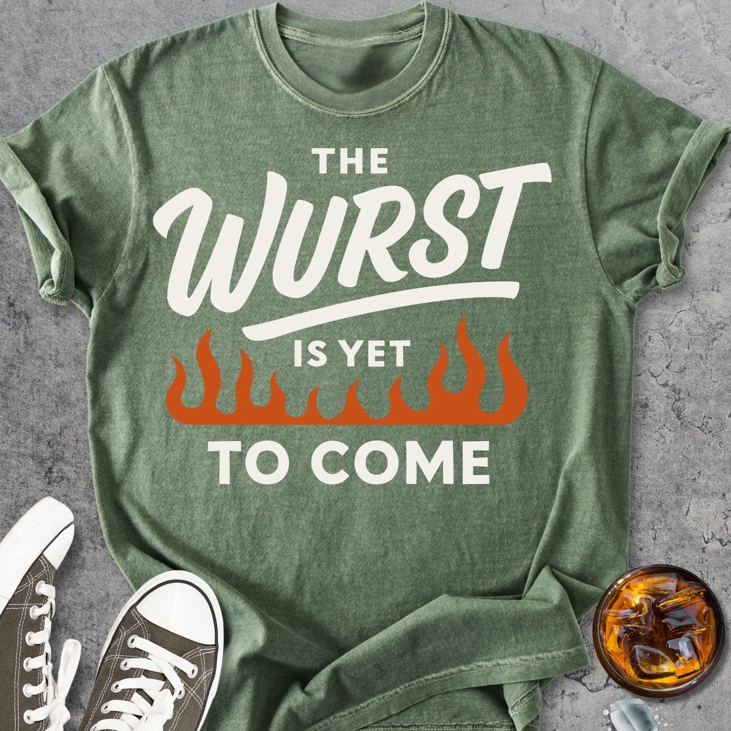 The Wurst Is Yet To Come - Vintage Heavyweight Tee