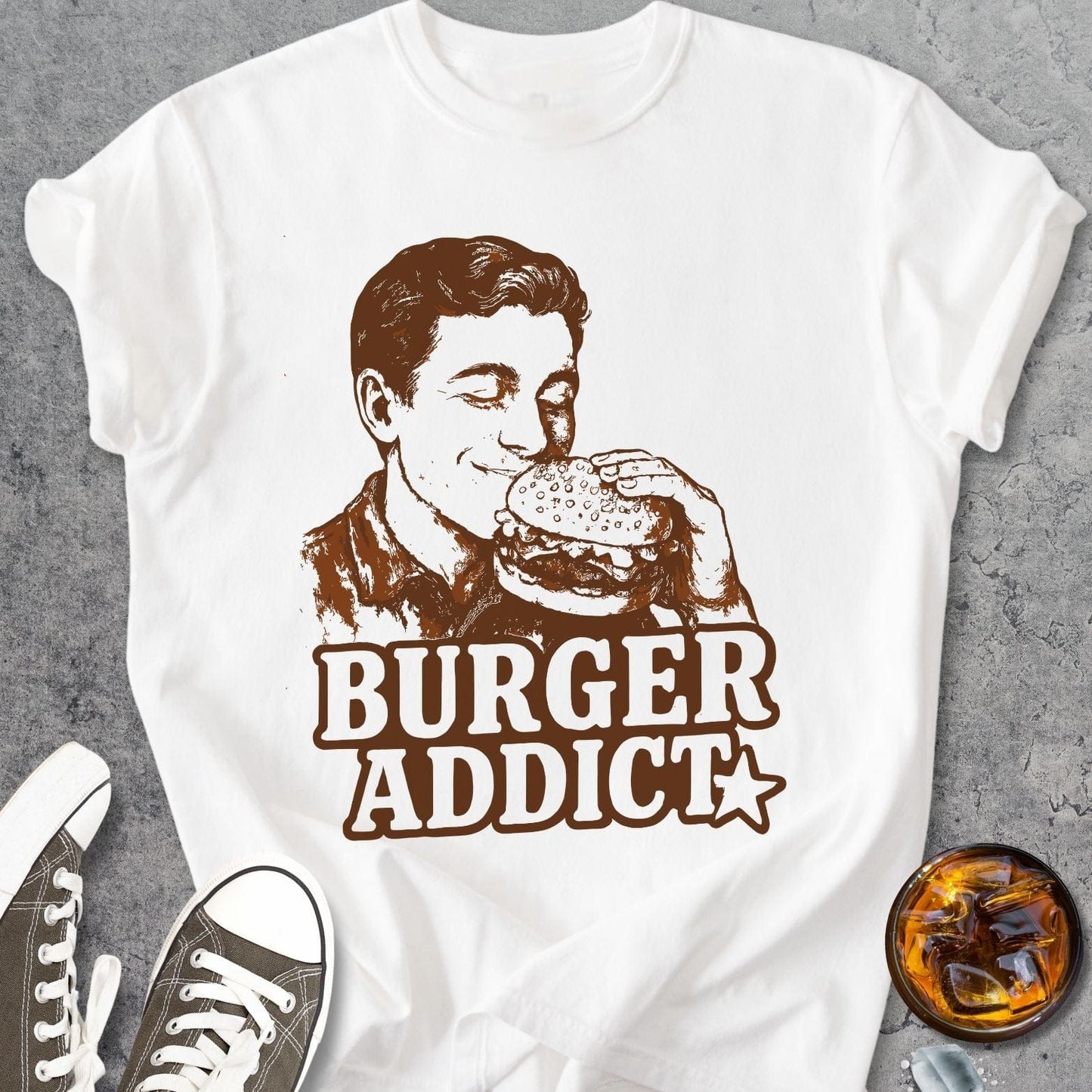 Burger Addict - Vintage Heavyweight Tee