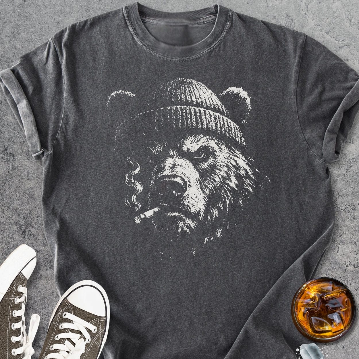 Smoking Bear - Vintage Heavyweight Tee