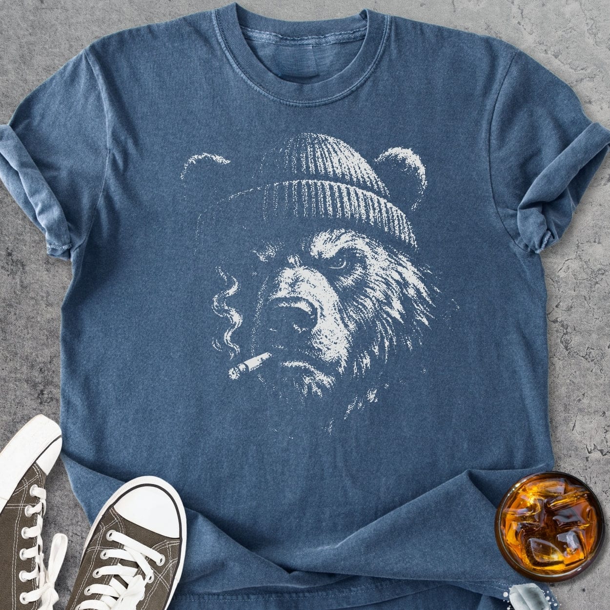 Smoking Bear - Vintage Heavyweight Tee