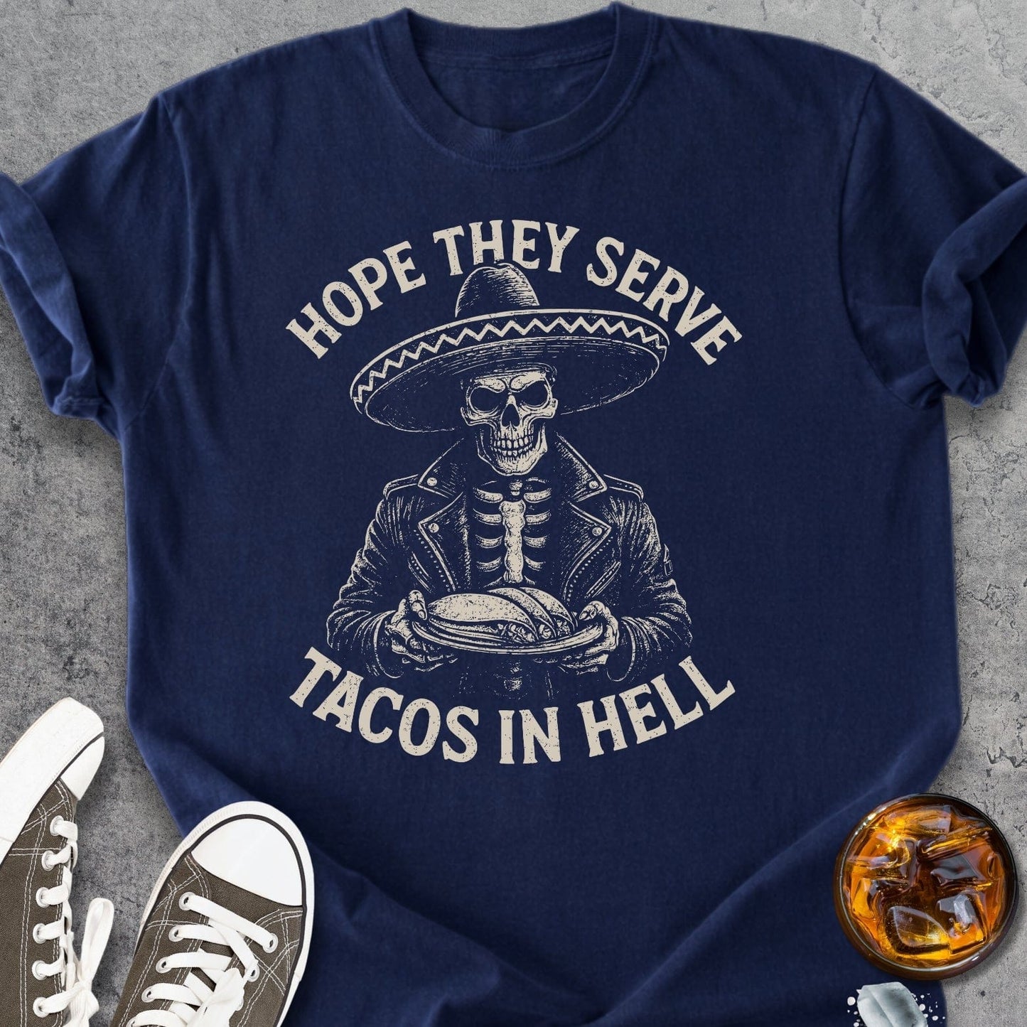 Tacos In Hell - Vintage Heavyweight Tee