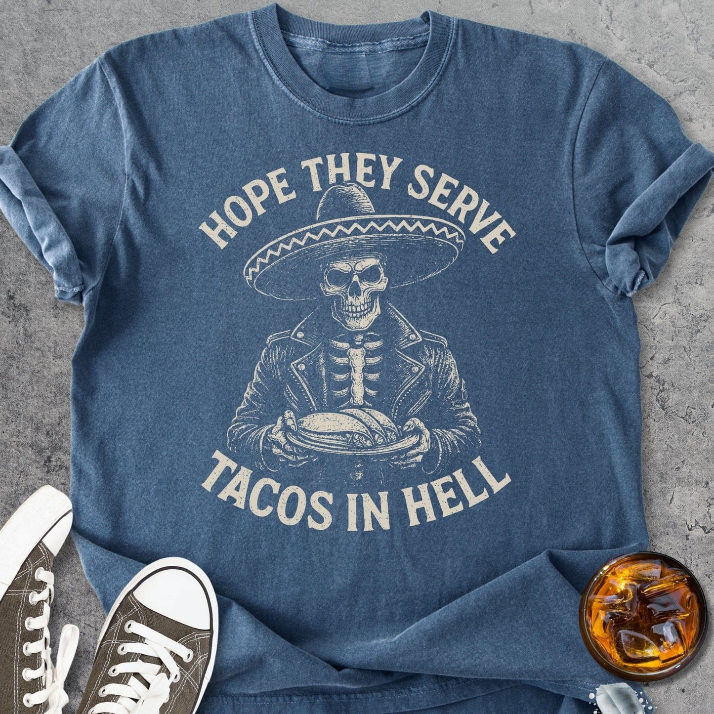 Tacos In Hell - Vintage Heavyweight Tee