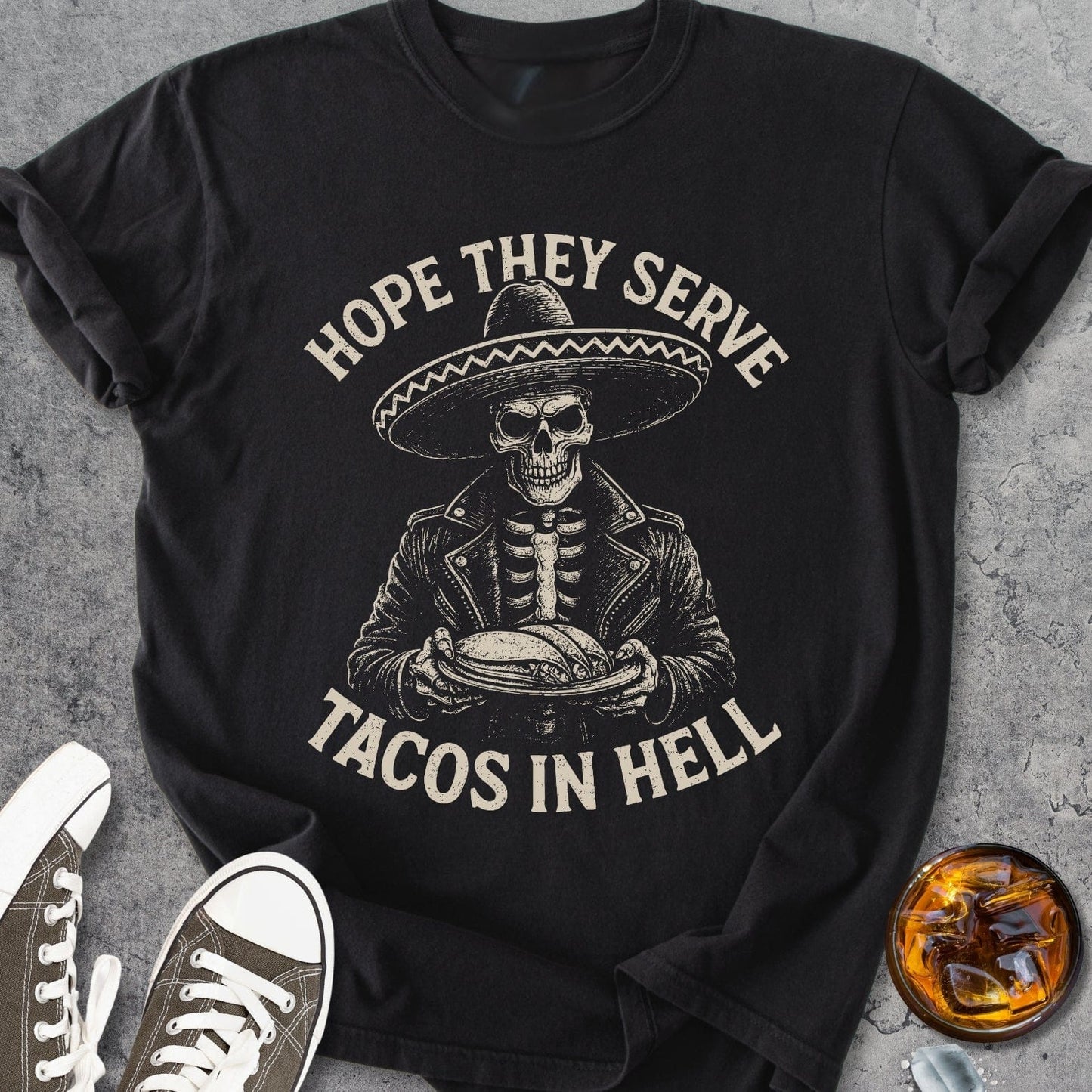 Tacos In Hell - Vintage Heavyweight Tee