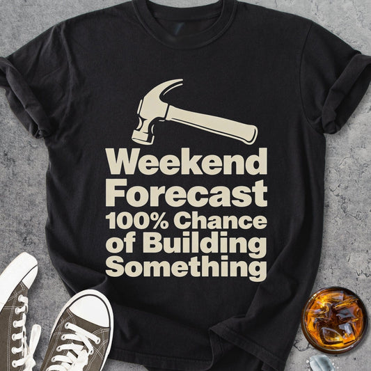 100% Chance Of Building Something - Vintage Heavyweight Tee