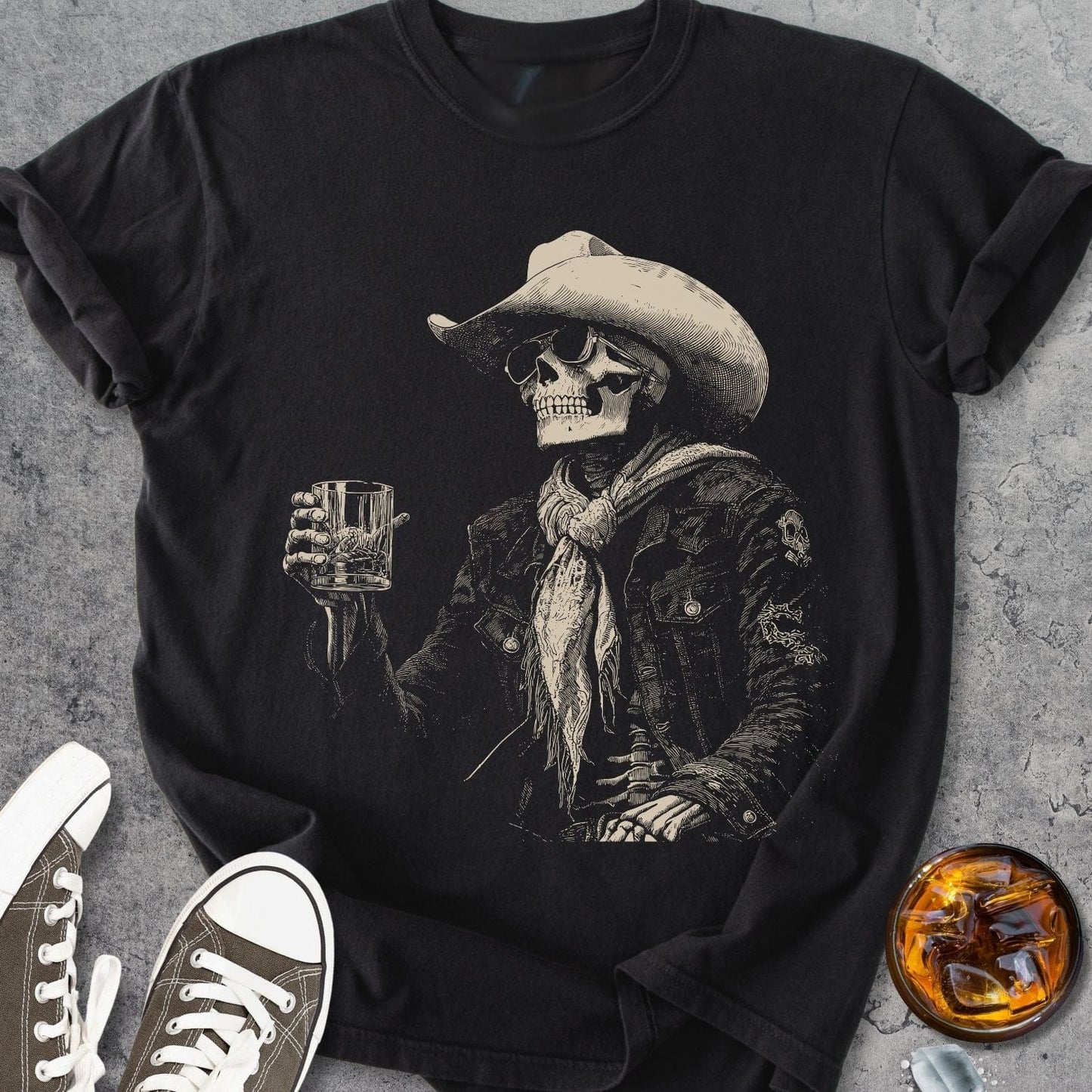 Skeleton After Hour - Premium Heavyweight Tee