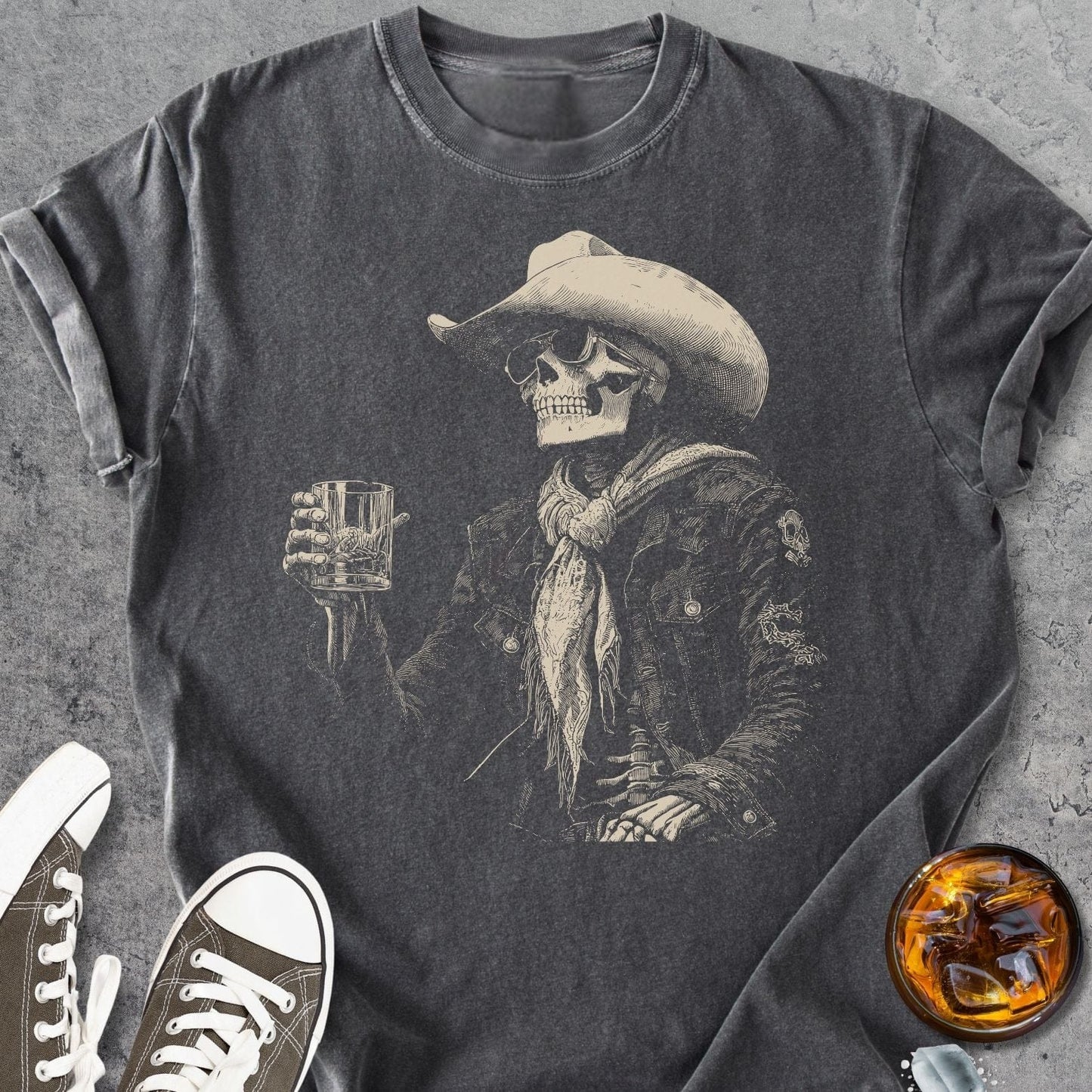 Skeleton After Hour - Premium Heavyweight Tee