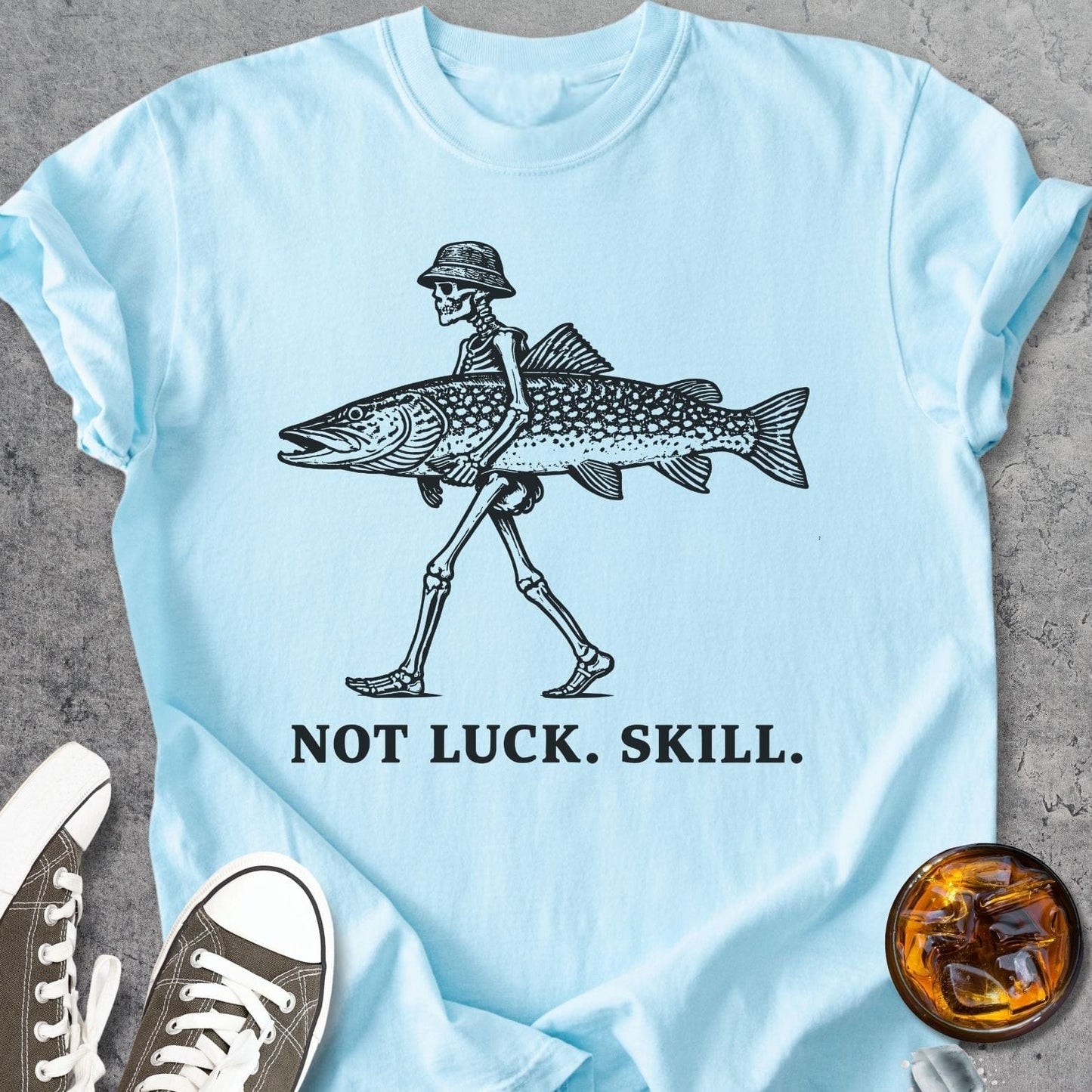 Not Luck. Skill. - Vintage Heavyweight Tee