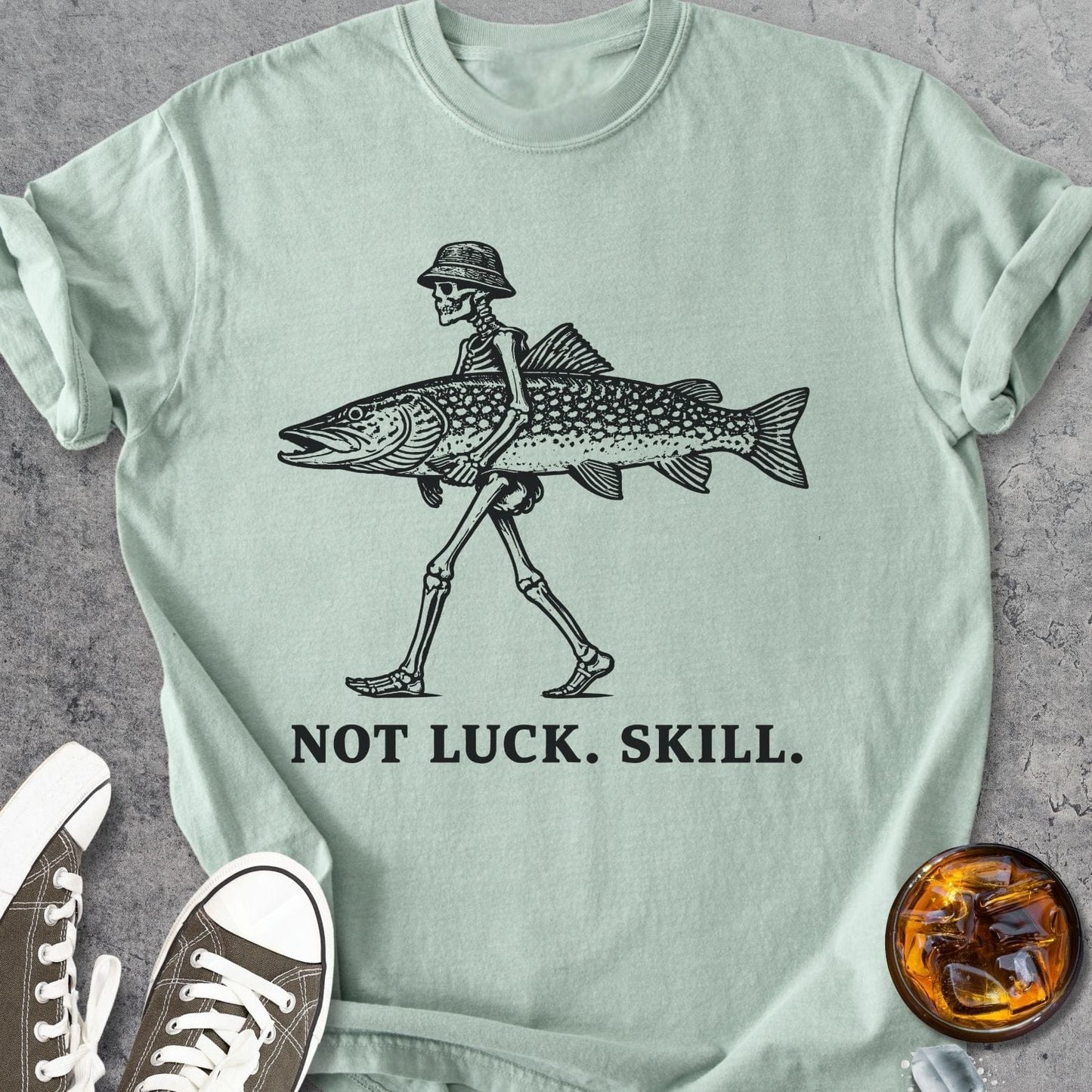 Not Luck. Skill. - Vintage Heavyweight Tee