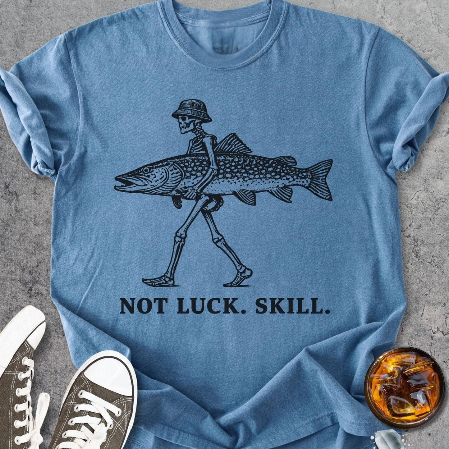 Not Luck. Skill. - Vintage Heavyweight Tee