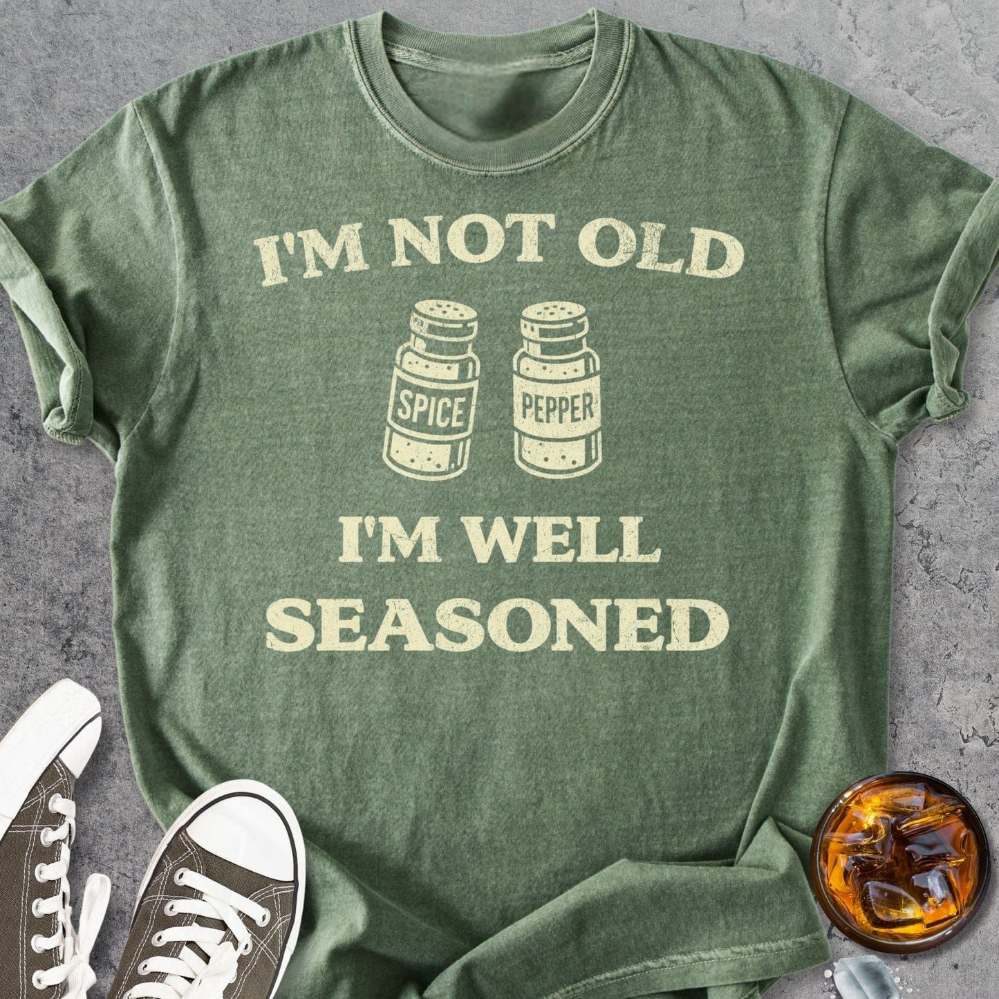 Im Not Old Im Well Seasoned - Vintage Heavyweight Tee