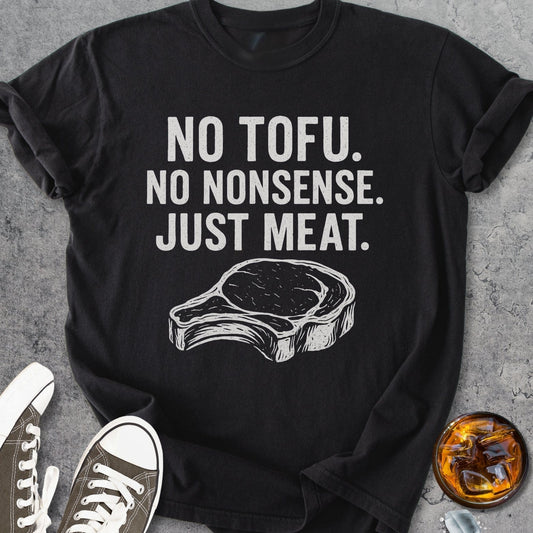 No Tofu No Nonsense Just Meat - Vintage Heavyweight Tee