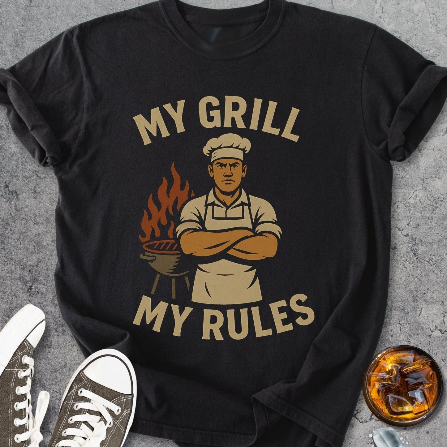 My Grill My Rules Man - Vintage Heavyweight Tee