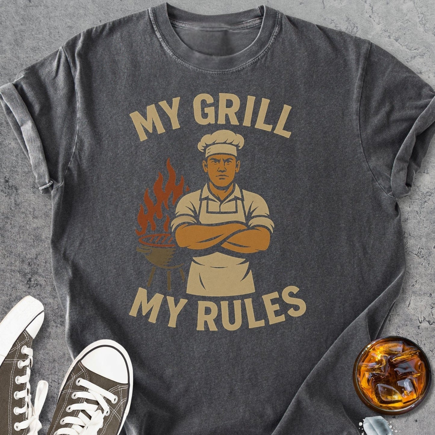 My Grill My Rules Man - Vintage Heavyweight Tee