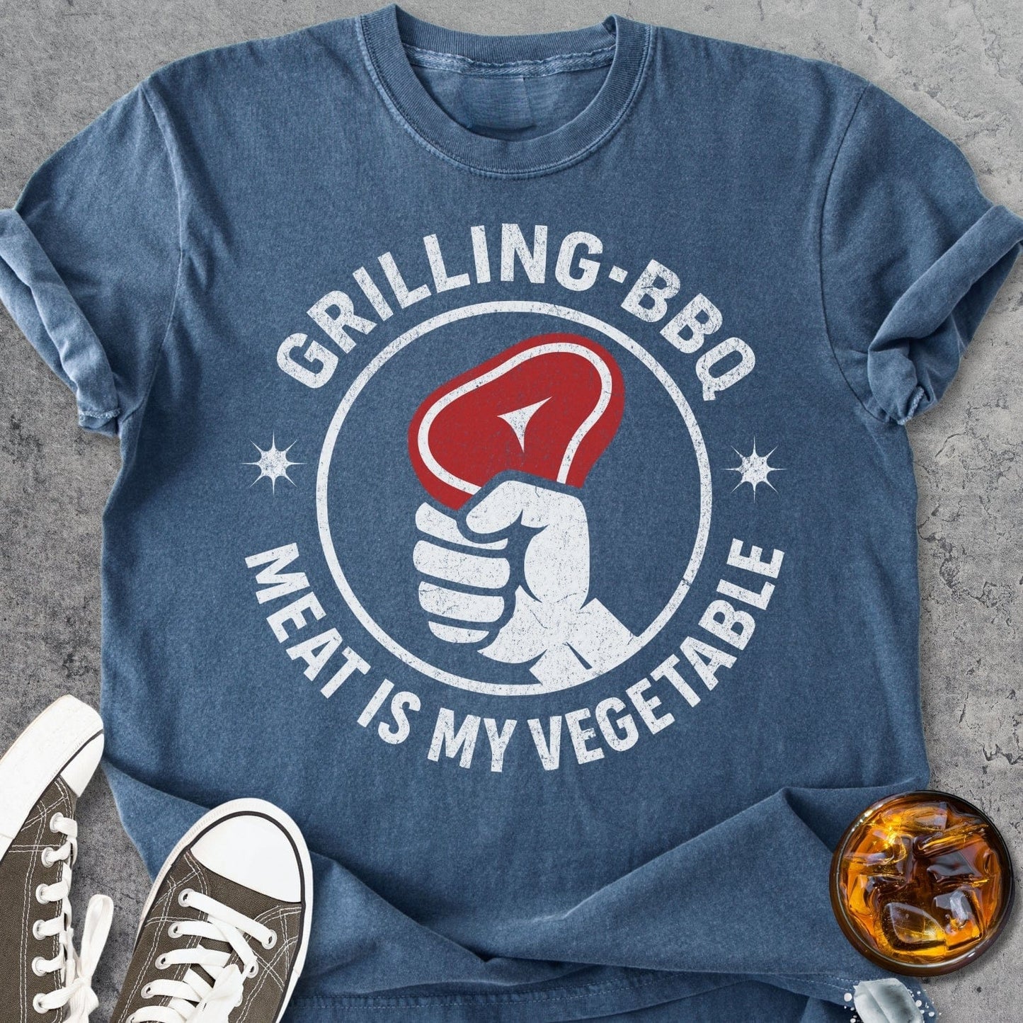 Meat Is My Vegetable - Vintage Heavyweight Tee