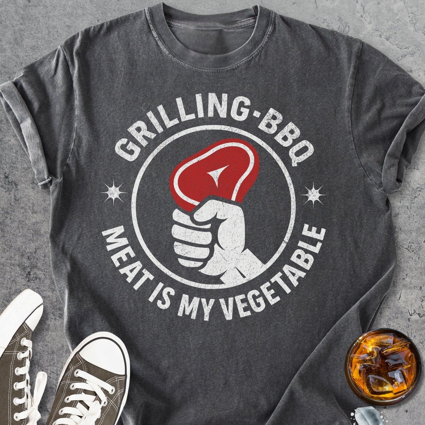 Meat Is My Vegetable - Vintage Heavyweight Tee