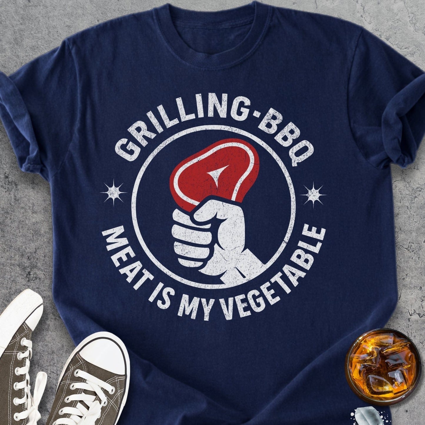 Meat Is My Vegetable - Vintage Heavyweight Tee