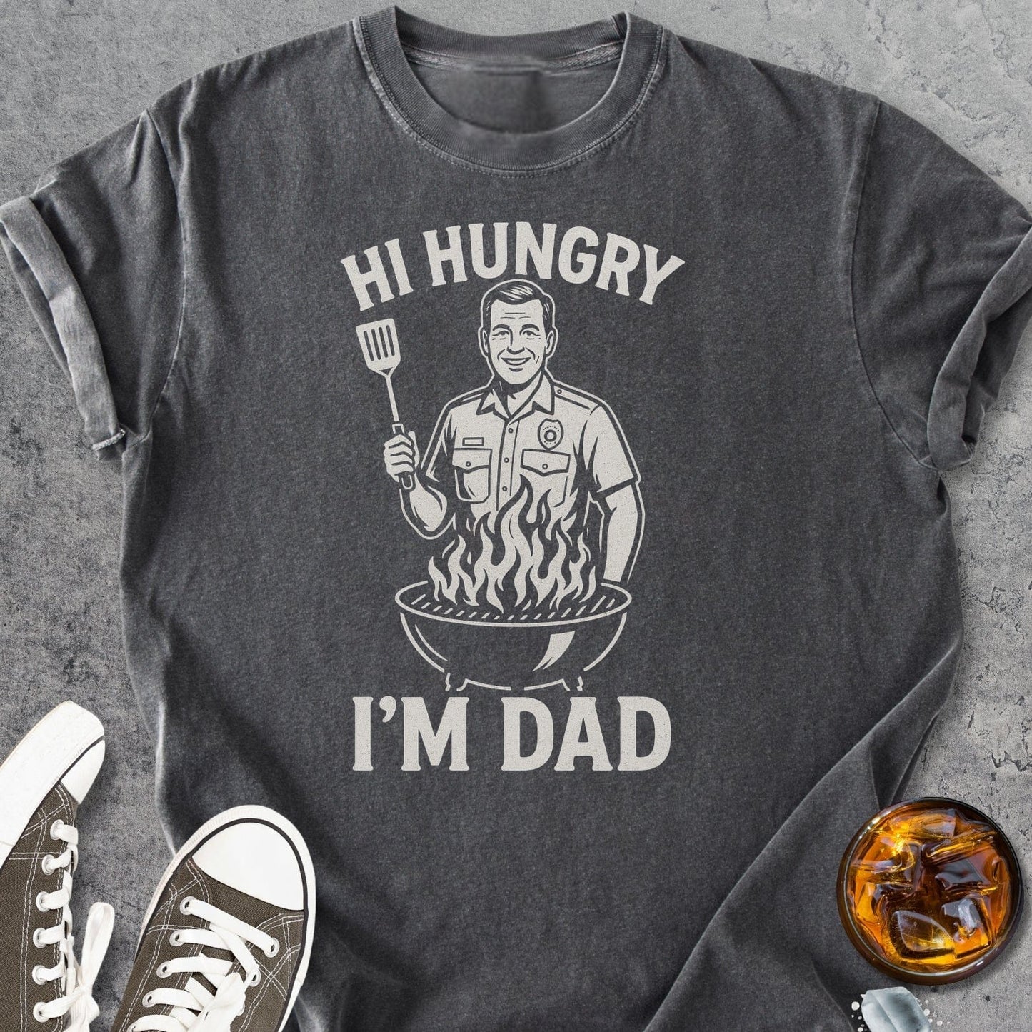Hi Hungry Im Dad - Vintage Heavyweight Tee