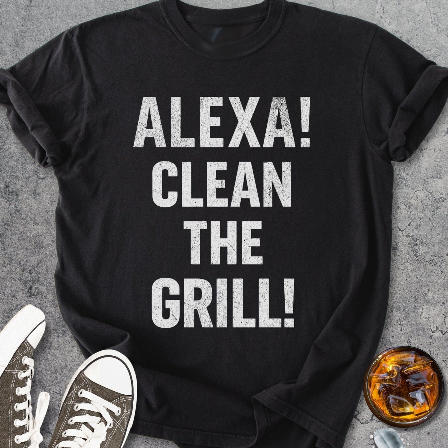 Alexa Clean The Grill - Vintage Heavyweight Tee