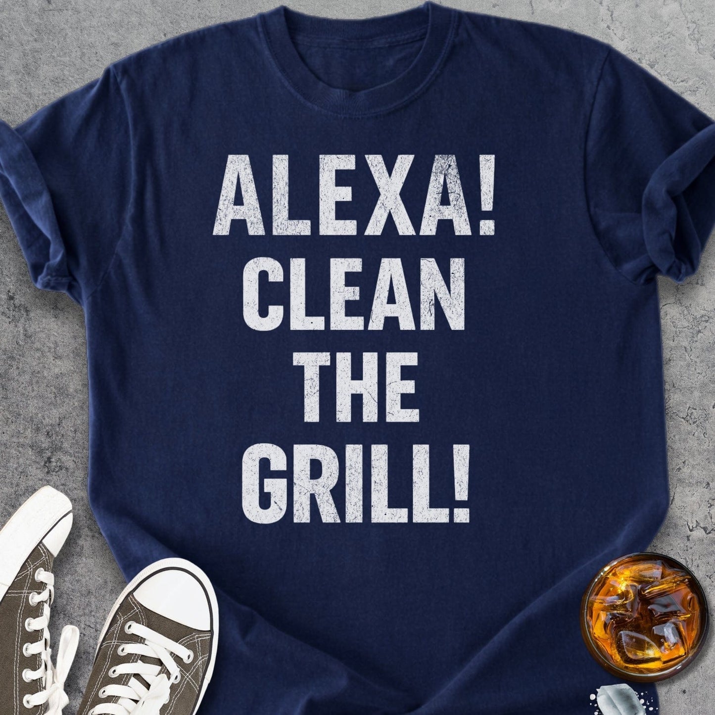 Alexa Clean The Grill - Vintage Heavyweight Tee