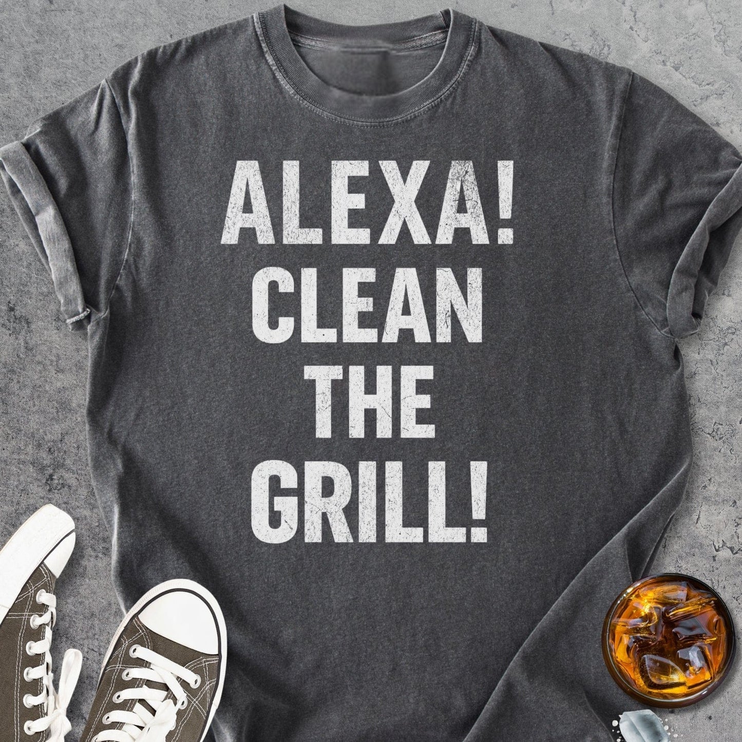 Alexa Clean The Grill - Vintage Heavyweight Tee