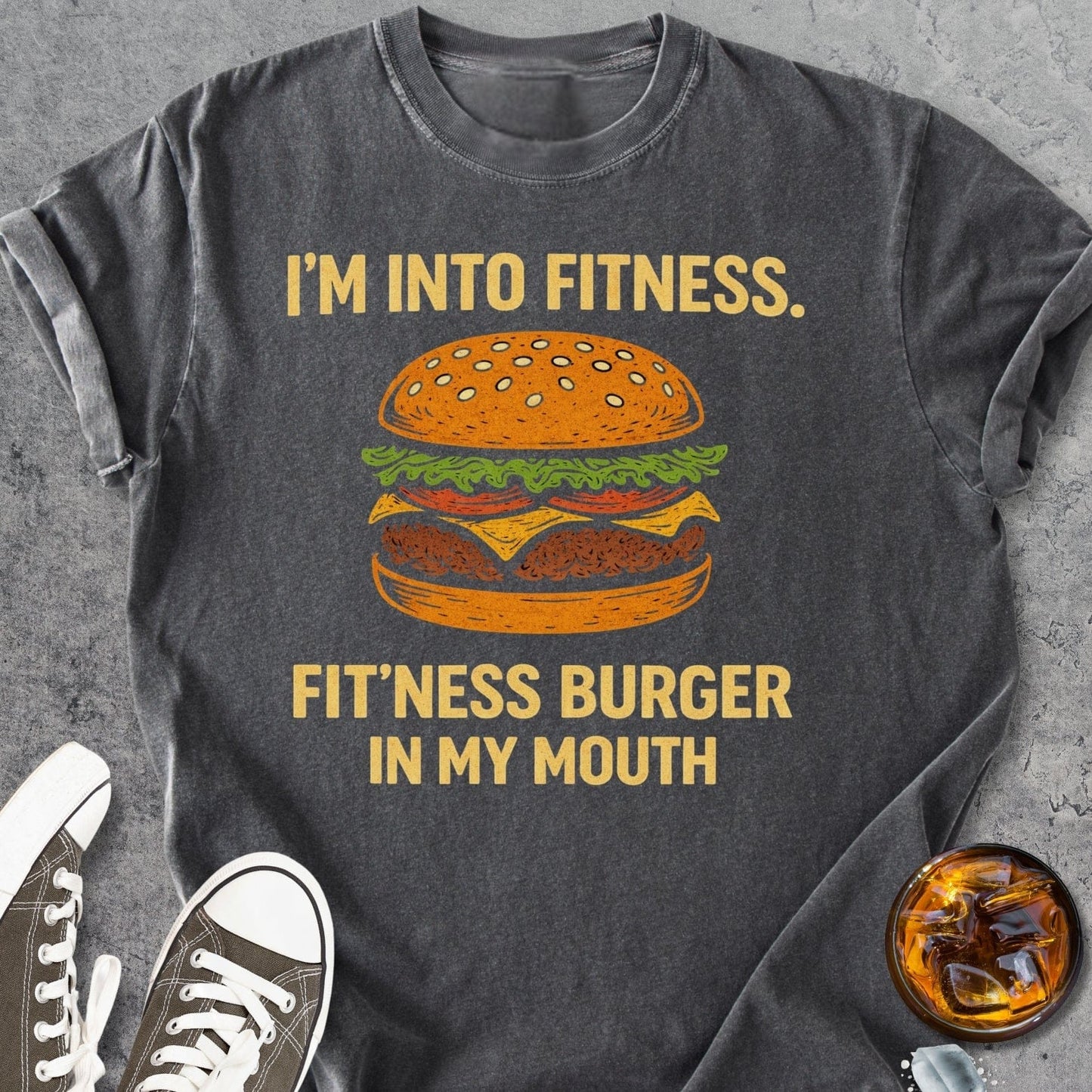 Fitness Burger - Vintage Heavyweight Tee