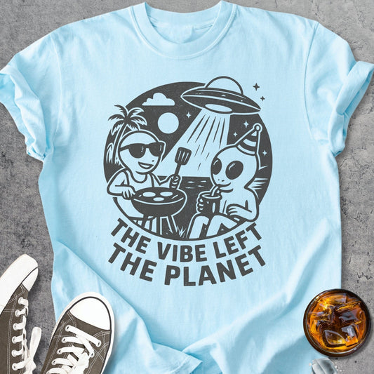 The Vibe Left The Planet - Vintage Heavyweight Tee