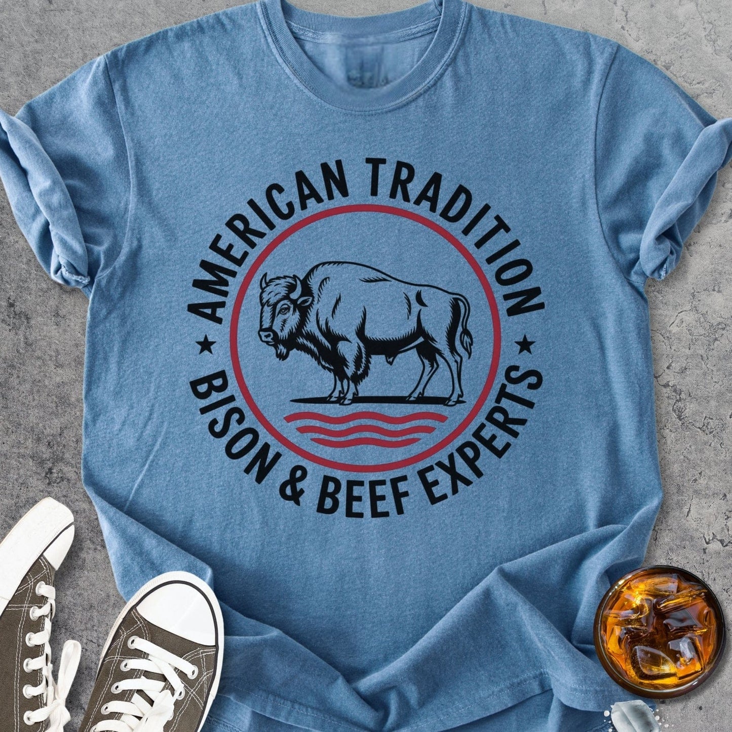 American Tradition Bison Experts - Vintage Heavyweight Tee