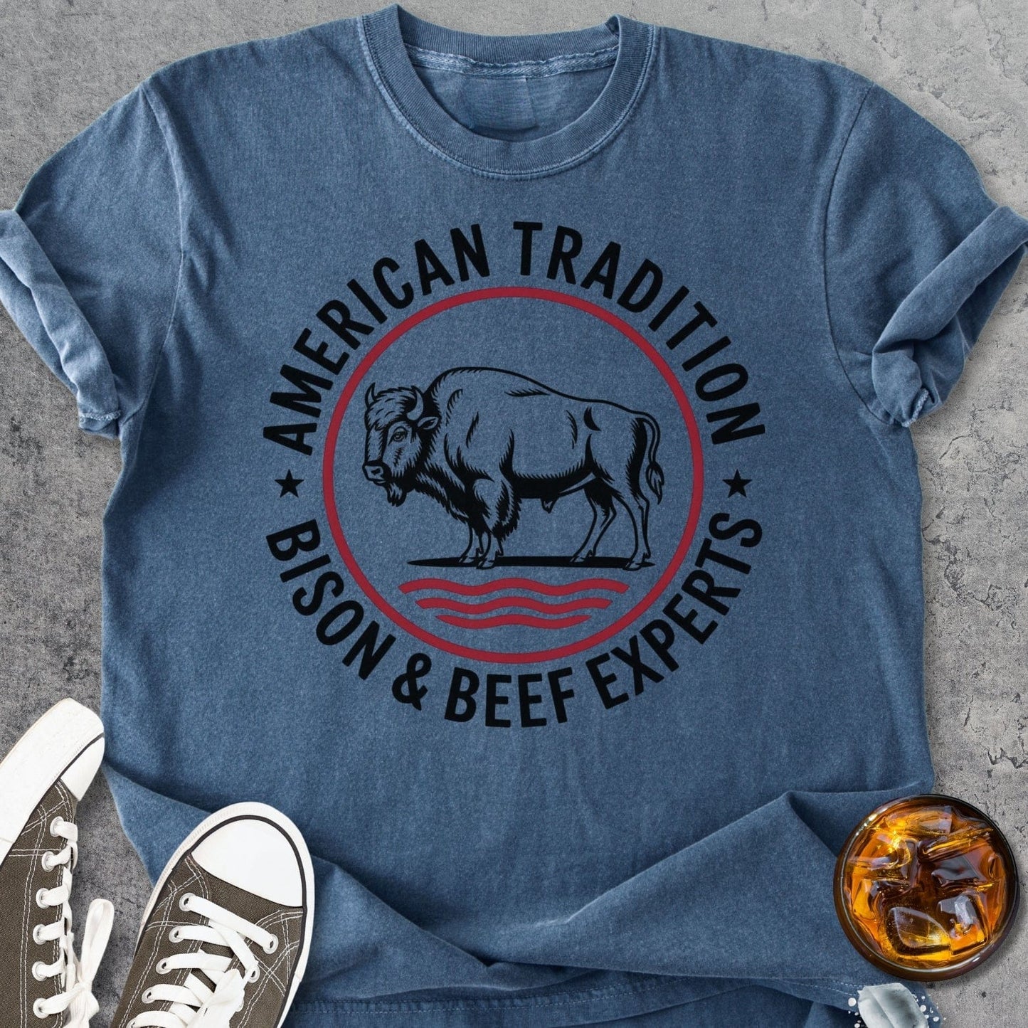 American Tradition Bison Experts - Vintage Heavyweight Tee