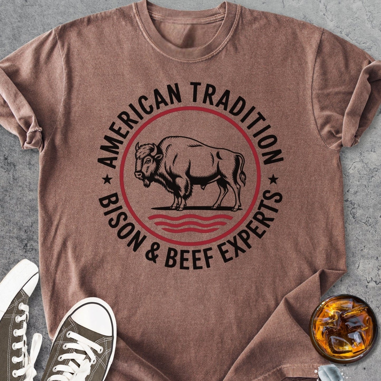 American Tradition Bison Experts - Vintage Heavyweight Tee
